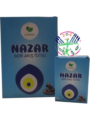 Layansaa Nazar - Özel Aromalı Geri Akış Backflow Özel Aromalı Tütsü 10 Adet