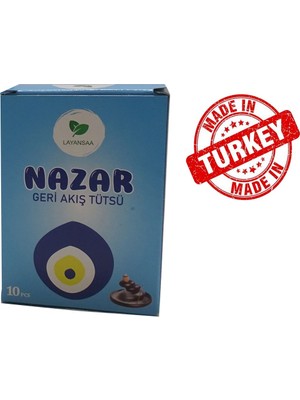 Layansaa Nazar - Özel Aromalı Geri Akış Backflow Özel Aromalı Tütsü 10 Adet