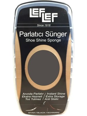 Sogex Nuri Leflef Ayakkabı ve Deri Parlatıcı Sünger Parlatıcı Depolu Deri Bakım Süngeri (10 Ml)