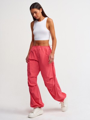 Dilvin 70935 Paraşüt Pantolon-Fuşya