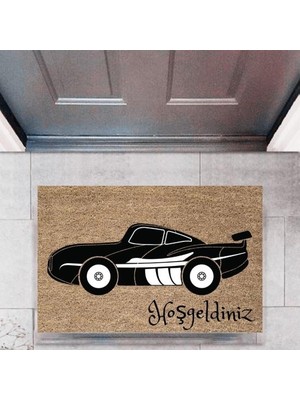 Modfex Kapı Önü Paspası Dekoratif Dijital Baskı Arabalar P-2691