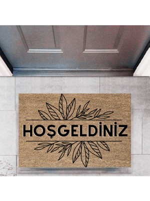 Modfex Kapı Önü Paspası Dekoratif Dijital Baskı Hoşgeldiniz P-2312