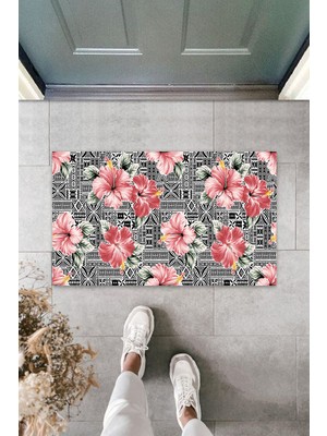 Modexx 3D Baskı Özel Tasarım  Zambak Pembe Kapı Paspası Dış Mekan Paspas