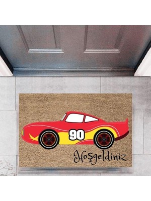 Modfex Kapı Önü Paspası Dekoratif Dijital Baskı Arabalar P-2699