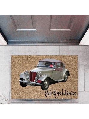 Modfex Kapı Önü Paspası Dekoratif Dijital Baskı Arabalar P-2674