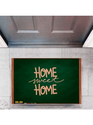 Modfex Kapı Önü Paspası Dekoratif Dijital Baskı Home Sweet Home P-2332