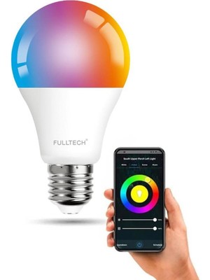 Fulltech Akıllı Rgb LED Lamba Ampul Wifi Tuya Destekli, 800 Lümen Akıllı Kontrol