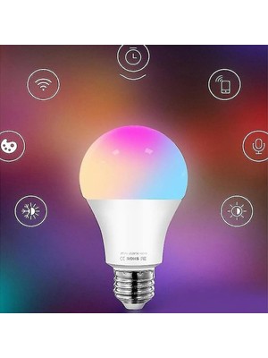 Fulltech Akıllı Rgb LED Lamba Ampul Wifi Tuya Destekli, 800 Lümen Akıllı Kontrol