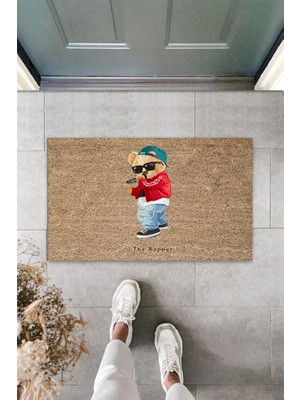 Modfex 3D Baskı Özel Tasarım  The Rapper Ayıcık Desen Paspas