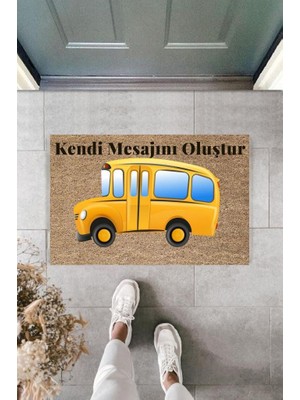 Miraxx Dijital Baskı Kişiye Özel Iç Kapı Dekorasyon Paspas  PS11218