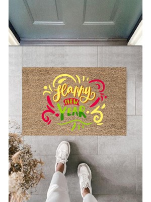 Miraxx Kapı Önü Paspası Yeni Yıl Konsepti Dijital Baskı PY-175111101