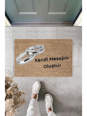 Miraxx Dijital Baskı Kişiye Özel Iç Kapı Dekorasyon Paspas  PS11249