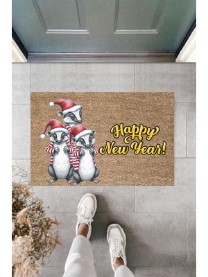 Miraxx Kapı Önü Paspası Yeni Yıl Konsepti Dijital Baskı PY-175111233