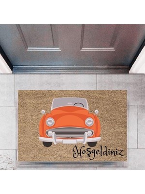 Miraxx Kapı Önü Paspası Dekoratif Dijital Baskı Arabalar P-2672