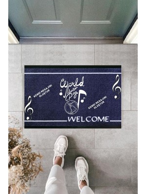 Miraxx Dijital Baskı Kişiye Özel Iç Kapı Dekorasyon Paspas  PS11267