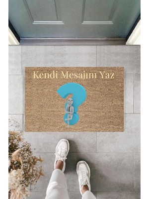 Miraxx Dijital Baskı Kişiye Özel Iç Kapı Dekorasyon Paspas  PS11236