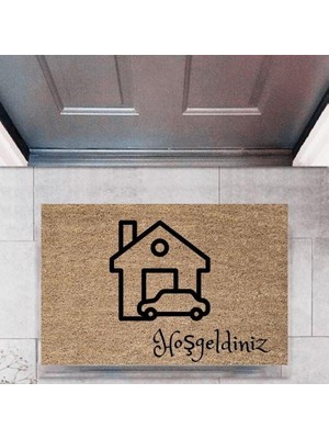 Miraxx Kapı Önü Paspası Dekoratif Dijital Baskı Arabalar P-2681