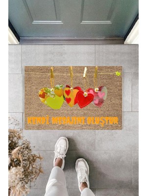 Miraxx Dijital Baskı Kişiye Özel Iç Kapı Dekorasyon Paspas PS11300