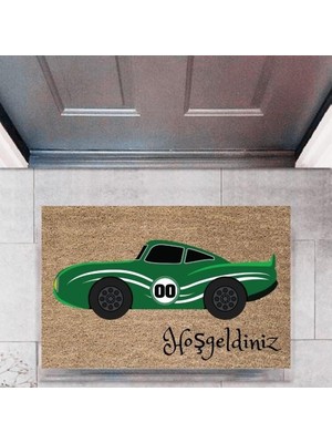 Miraxx Kapı Önü Paspası Dekoratif Dijital Baskı Arabalar P-2695