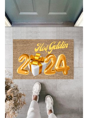 Miraxx Kapı Önü Paspası Yeni Yıl Konsepti Dijital Baskı PY-175111184