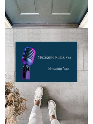 Miraxx Dijital Baskı Kişiye Özel Iç Kapı Dekorasyon Paspas  PS11205