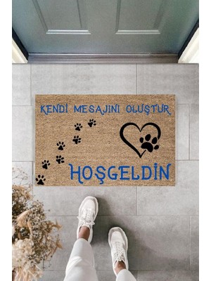 Miraxx Dijital Baskı Kişiye Özel Iç Kapı Dekorasyon Paspas PS11314