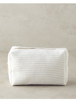 English Home Maggy Makyaj Çantası Ekru