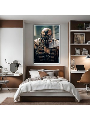 Gaagart Metal Çerçeveli Temperli Cam Tablo Film Karakteri Bane