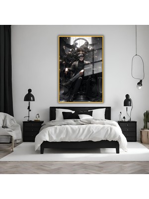 Gaagart Metal Çerçeveli  Cam Tablo Film Karakteri Yoo Joonghyuk