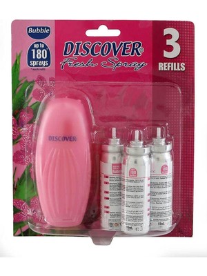 Discover Fresh Spray Banyo Tuvalet Kokusu - Bubble 3 Yedekli