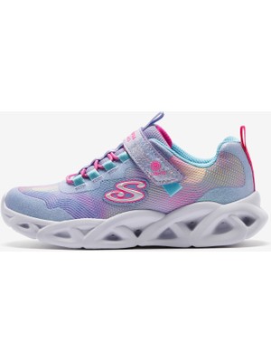 Skechers Twisty Brights 2.0 Büyük Kız Çocuk Mor Işıklı Spor Ayakkabı 302339L Lvmt