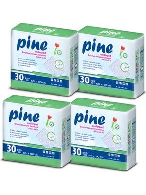 Pine Yatak Koruyucu 4 Paket (60 x 90 cm) 120'li