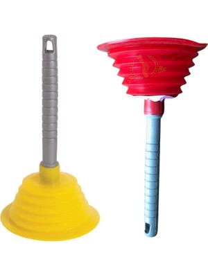 Izmir Fırça Körüklü Vantuz Pompa Büyük - Gider Pompası - 27 Cm.