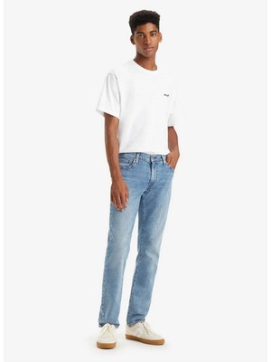 Levi's  Slim Fit Dar Paça Açık Mavi Erkek Kot Pantolon A2081-0031