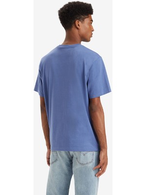 Levi's Bisiklet Yaka Relaxed Fit Kısa Kollu Mavi Erkek T-Shirt A2082-0149