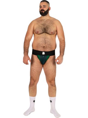 Turcobear x Collection Siyah - Yeşil Jockstrap