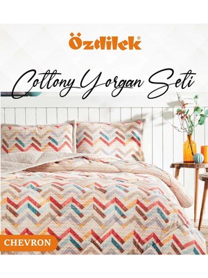 Özdilek Cottony Yorgan Seti Çift Kişilik (220X240)-CHEVRON