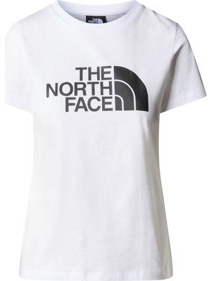 The North Face W S/s Easy Tee Kadın Beyaz1 Tshirt NF0A87N6FN41