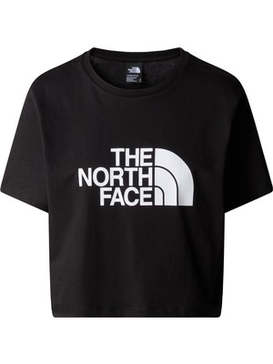 The North Face W S/s Cropped Easy Tee Kadın Siyah Tshirt NF0A87NAJK31