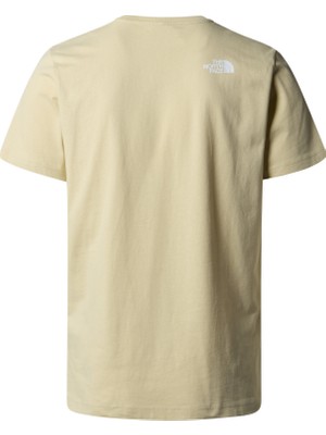 The North Face M S/s Woodcut Dome Tee Erkek Bej Tshirt NF0A87NX3X41