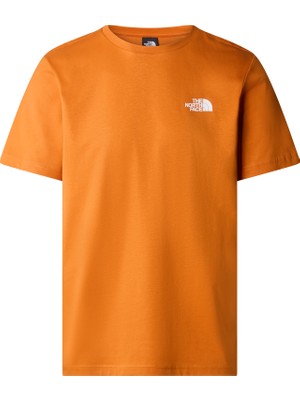 The North Face M S/s Redbox Tee Erkek Turuncu Tshirt NF0A87NPPCO1