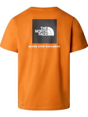 The North Face M S/s Redbox Tee Erkek Turuncu Tshirt NF0A87NPPCO1