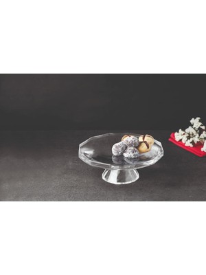 Paşabahçe Pasabahce Crystallin El Imalatı Torte Ayaklı Servis Tabağı - 28099