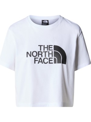 The North Face W S/s Cropped Easy Tee Kadın Beyaz Tshirt NF0A87NAFN41