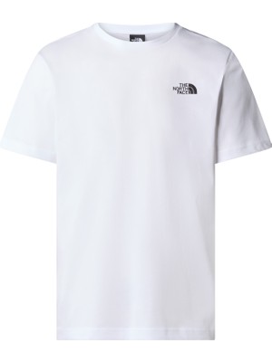 The North Face M S/s Box Nse Tee Erkek Beyaz Tshirt NF0A87NPFN41