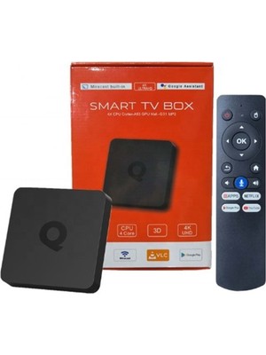 Pro5tech Woopker Q1 Tv Kutusu Allwinner H313 Android 10 2gb 16GB Çift Wifi Bt 4K Medya Oynatıcı Set Top Box Tv Box