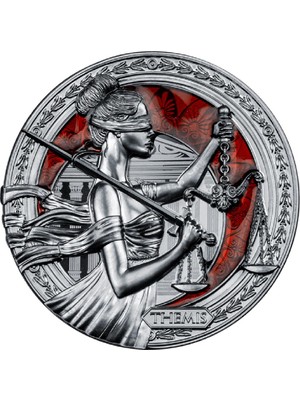 AgaKulche Themis 2022 1 Ons 31.10 Gram Gümüş Sikke Coin (999)