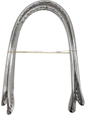 Angel Çanta Aksesuar Parlak Rugan Deri Pelikan Model Çanta Sapı Gri Renk