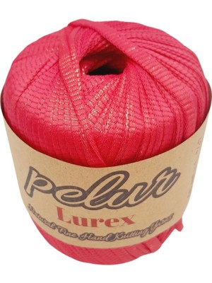 Angel Çanta Aksesuar Pelur Lurex Simli Ribbon Ip Fuşya Renk