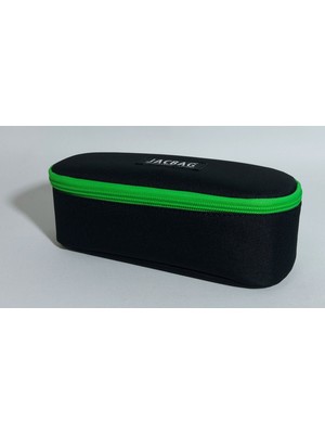 Jacbag Oval XL Kalem Kutusu Su Geçirmez Dayanıklı 21x9x5 cm Siyah Renkli Düzenleyici